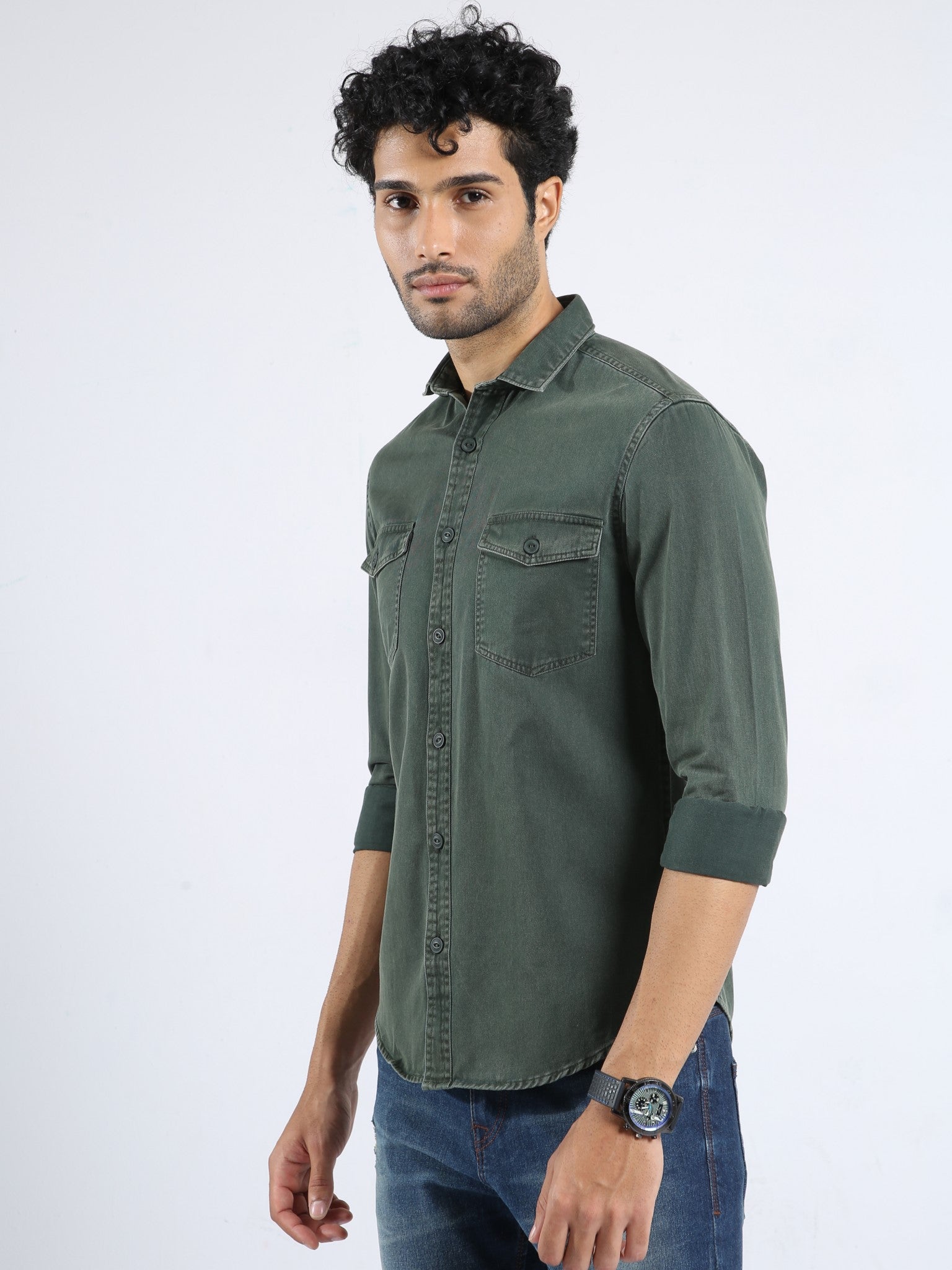 Wrangler Men Solid Casual Green Shirt - Buy Wrangler Men Solid Casual Green  Shirt Online at Best Prices in India | Flipkart.com